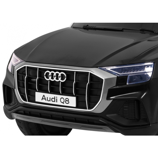 Audi Q8 Lift na akumulator dla dzieci Czarny + Pilot + EVA + Wolny Start + MP3 USB + LED