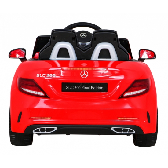 Mercedes Benz SLC300 Auto na akumulator dla dzieci Czerwony + Dźwięki MP3 Światła + Pilot + Wolny Start