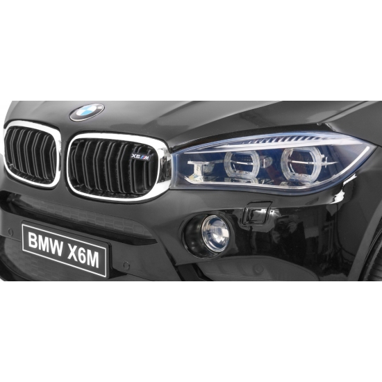 BMW X6M Elektryczne Autko dla dzieci Lakier Czarny + Pilot + EVA + Wolny Start + Audio + LED