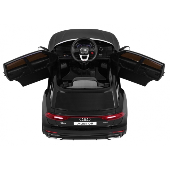 Audi Q8 Lift na akumulator dla dzieci Czarny + Pilot + EVA + Wolny Start + MP3 USB + LED