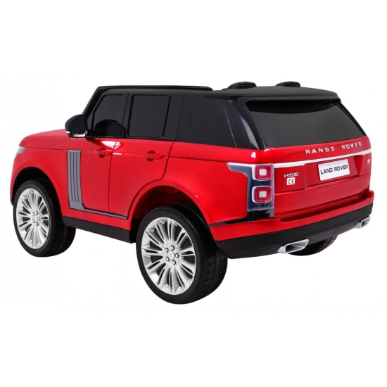 Range Rover HSE Lakierowane Autko dla 2 dzieci Czerwony + Pilot + Panel audio + LED