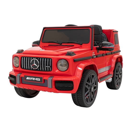 Mercedes AMG G63 dla dzieci Czerwony + Pilot + MP3 LED + Wolny Start + EVA + Pasy