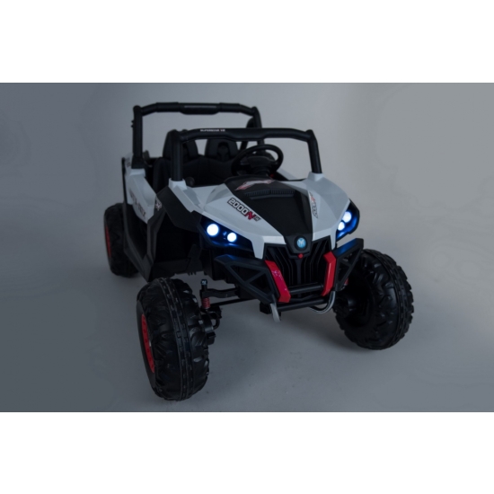 Buggy SuperStar dla dzieci Biały + Napęd 4x4 + Pilot + Bagażnik + MP3 LED + Blokada drzwi