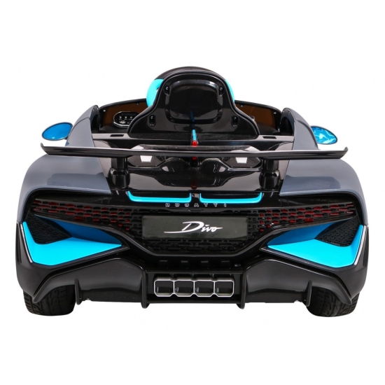 Bugatti Divo Autko na akumulator dla dzieci Szary + Pilot + EVA + Wolny Start + LED MP3