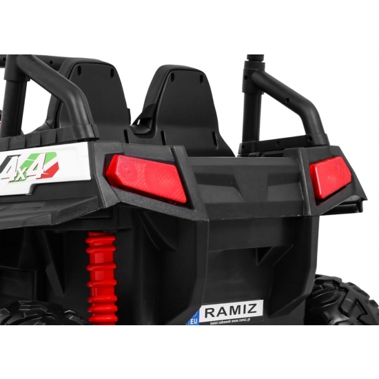 Terenowe Grand Buggy Lift dla dzieci Biały + Napęd 4x4 + Pilot + Bagażnik + Radio MP3 + LED