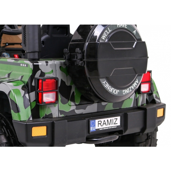 Auto Terenowe Full Time 4WD dla dzieci Lakier Moro + Napęd 4x4 + Pilot + Audio LED + Schowek