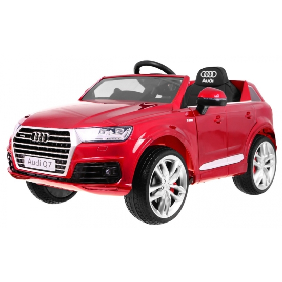 Audi Q7 Quattro S-Line na akumulator Lakier Czerwony + Pilot + Wolny Start + EVA + Radio MP3