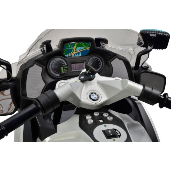 BMW R1200RT Policja Motor elektryczny dla dzieci + Kółka pomocnicze + Dźwięki + LED + EVA + Wolny Start