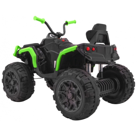 Quad ATV 2.4GHz na akumulator dla dzieci Czarno-zielony + Pilot + Koła EVA + Radio MP3 + Wolny Start