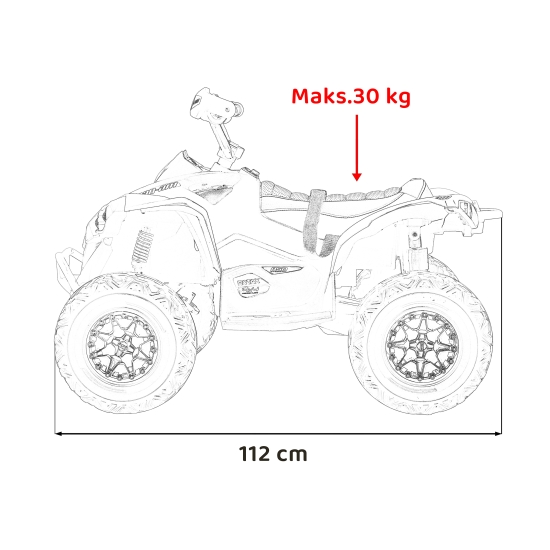 Quad Maverick ATV Biały