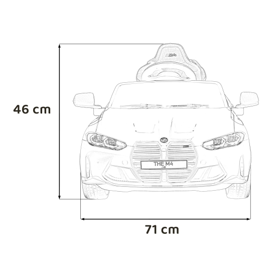 Pojazd BMW M4 Żółty