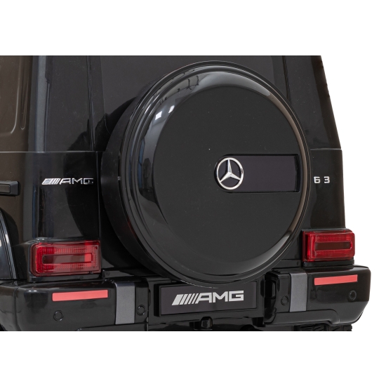 Mercedes AMG G63 dla dzieci Czarny + Pilot + MP3 LED + Wolny Start + EVA + Pasy