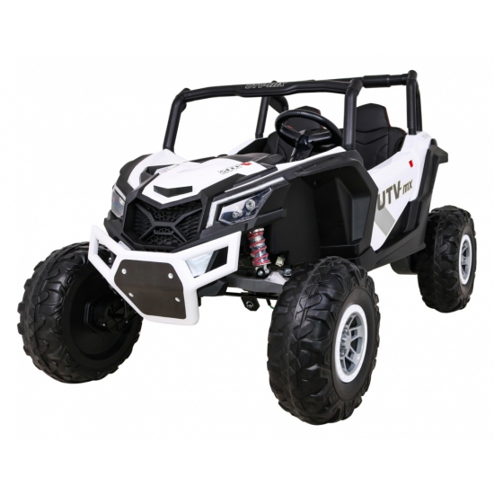 Buggy UTV-MX na akumulator dla dzieci Biały + Napęd 4x4 + Pilot + Audio LED + Schowek + EVA + Wolny Start