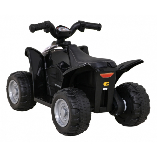 Quad Honda 250X TRX na akumulator Czarny + Klakson + LED + Ekoskóra