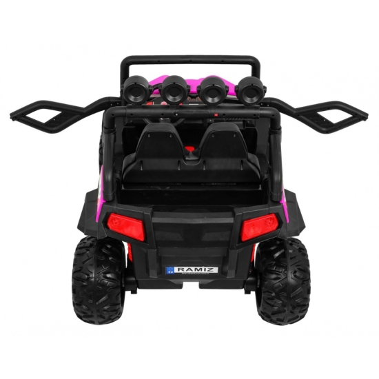 Terenowe Grand Buggy Lift dla dzieci Różowy + Napęd 4x4 + Pilot + Bagażnik + Radio MP3 + LED