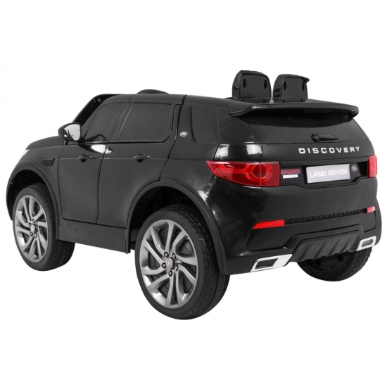 Land Rover Discovery dla dzieci Czarny + Pilot + 5-pkt pasy + Regulacja siedzenia + EVA + MP3 LED