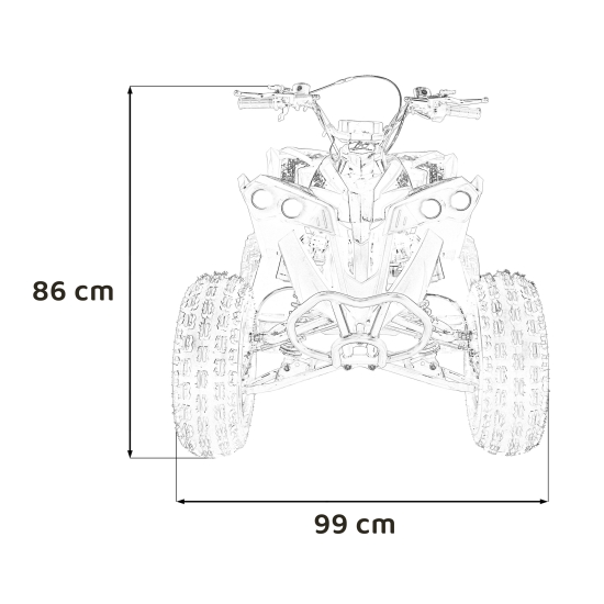 Pojazd Quad Spalinowy RENEGADE HIPERFECT 125CC Czerwony