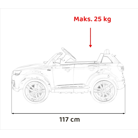 Pojazd Audi Q7 NEW LIFT Niebieski