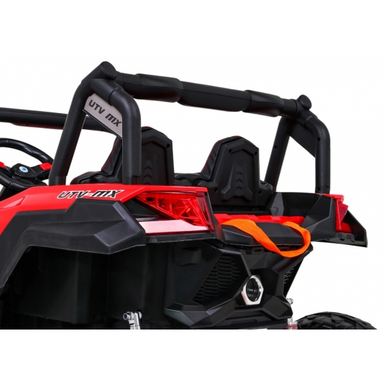 Buggy UTV-MX na akumulator dla dzieci Czerwony + Napęd 4x4 + Pilot + Audio LED + Schowek + EVA + Wolny Start