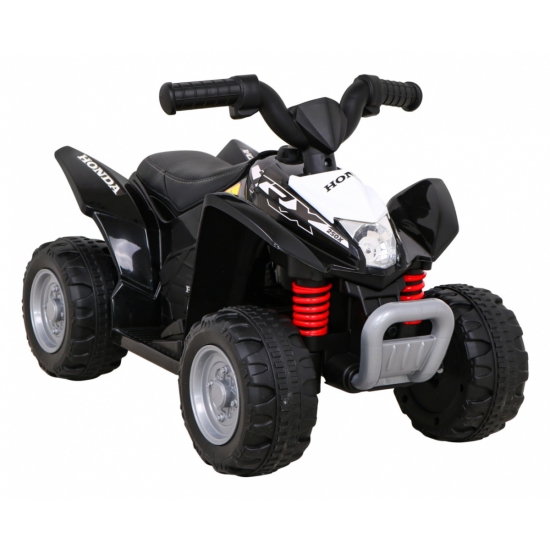 Quad Honda 250X TRX na akumulator Czarny + Klakson + LED + Ekoskóra