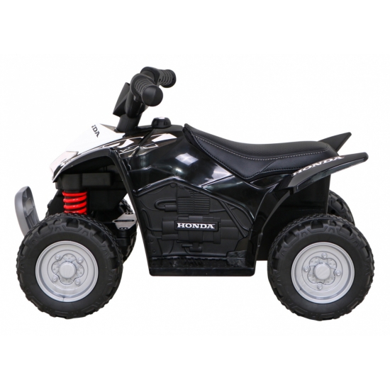 Quad Honda 250X TRX na akumulator Czarny + Klakson + LED + Ekoskóra