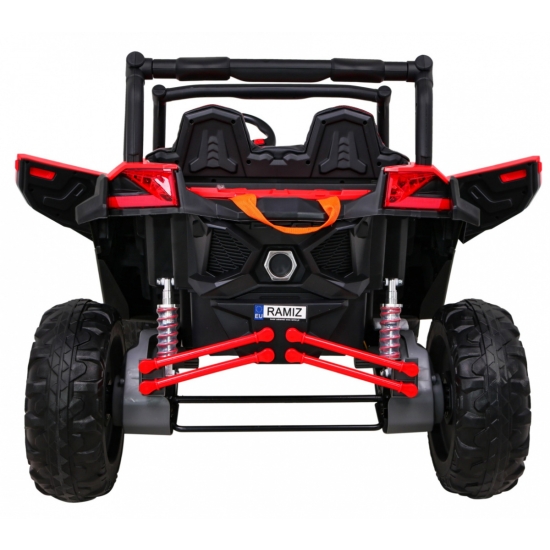 Buggy UTV-MX na akumulator dla dzieci Czerwony + Napęd 4x4 + Pilot + Audio LED + Schowek + EVA + Wolny Start