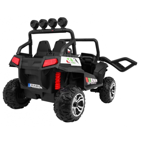 Terenowe Grand Buggy Lift dla dzieci Biały + Napęd 4x4 + Pilot + Bagażnik + Radio MP3 + LED