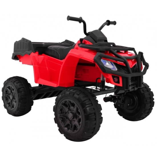 Quad XL ATV 2,4GHz na akumulator dla dzieci Czerwony + Pilot + Napęd 4x4 + Bagażnik + Wolny Start + EVA + Audio LED