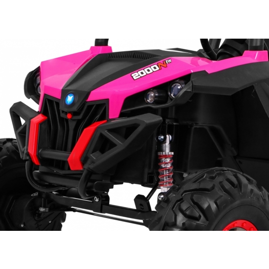 Buggy SuperStar dla dzieci Różowy + Napęd 4x4 + Pilot + Bagażnik + MP3 LED + Blokada drzwi