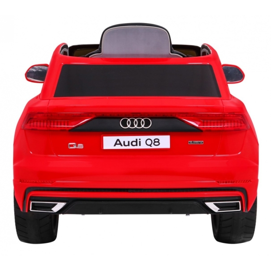 Audi Q8 Lift na akumulator dla dzieci Czerwony + Pilot + EVA + Wolny Start + MP3 USB + LED