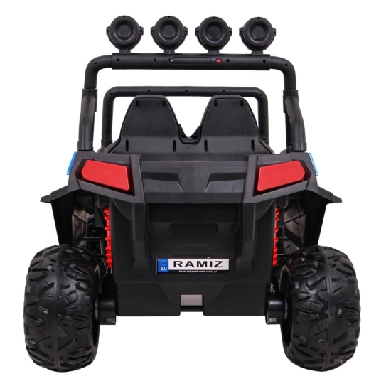 Grand Buggy Strong Lift dla dzieci Niebieski + Napęd 4x4 + Pilot + Bagażnik + Radio MP3 + LED