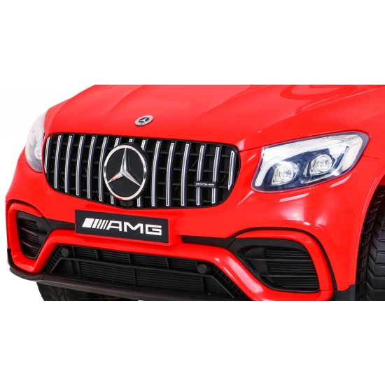 Mercedes Benz GLC63S dla dzieci Czerwony + Pilot + Napęd 4x4 + MP3 LED + EVA + Wolny Start