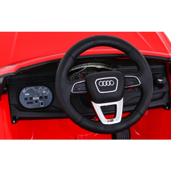 Audi RS Q8 Autko na akumulator Czerwony + Pilot + Wolny Start + EVA + LED + MP3 USB