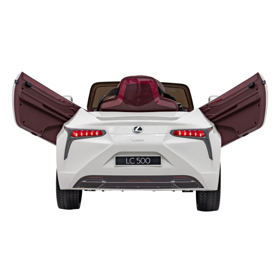 Lexus LC500 na akumulator dla dzieci Biały + Pilot + Wolny Start + EVA + Audio LED