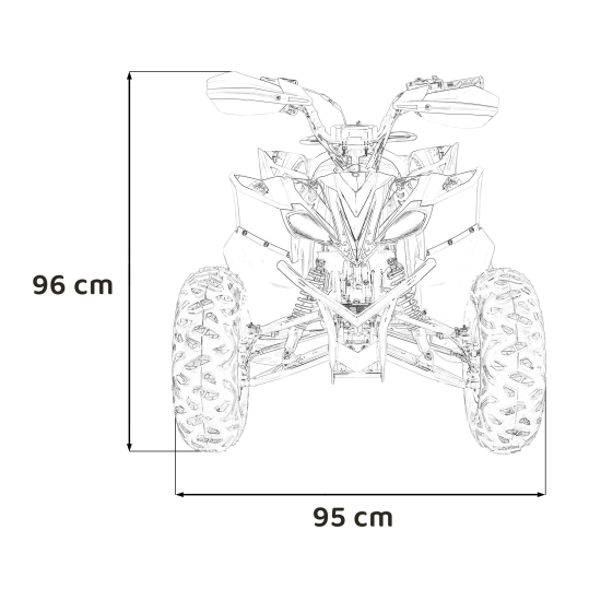 Pojazd Quad Spalinowy DESERT STORM Pomarańczowy