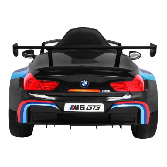 BMW M6 GT3 Auto na akumulator dla dzieci Czarny + Nawiew powietrza + Dźwięki MP3 Światła + Pilot