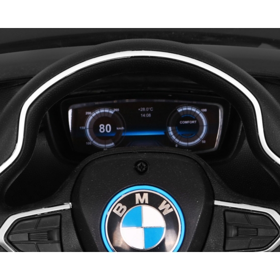 BMW I8 Lift Auto na akumulator Czarny + Pilot + Wolny Start + 3-pkt pasy + MP3 USB + LED