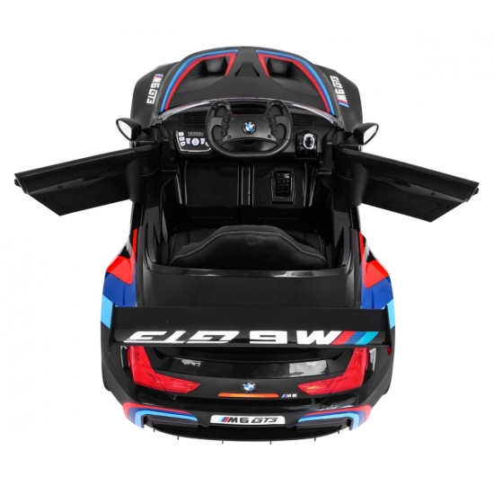 BMW M6 GT3 Auto na akumulator dla dzieci Czarny + Nawiew powietrza + Dźwięki MP3 Światła + Pilot