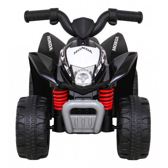 Quad Honda 250X TRX na akumulator Czarny + Klakson + LED + Ekoskóra