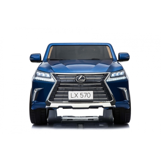 Lexus LX570 Lakierowane Autko dla 2 dzieci Niebieski + Pilot + Koła EVA + Radio MP3 LED