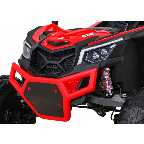 Buggy UTV-MX na akumulator dla dzieci Czerwony + Napęd 4x4 + Pilot + Audio LED + Schowek + EVA + Wolny Start