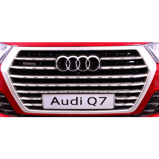 Audi Q7 Quattro S-Line na akumulator Czerwony + Pilot + Wolny Start + EVA + Radio MP3 LED