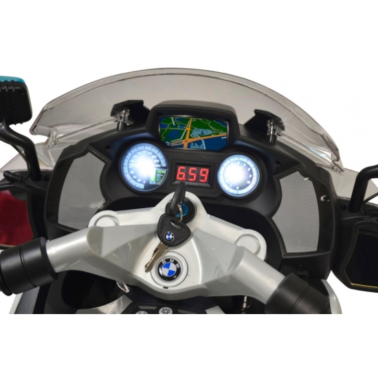 BMW R1200RT Policja Motor elektryczny dla dzieci + Kółka pomocnicze + Dźwięki + LED + EVA + Wolny Start