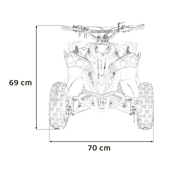 Pojazd Quad Spalinowy RENEGADE HIPERFECT 49CC Żółty