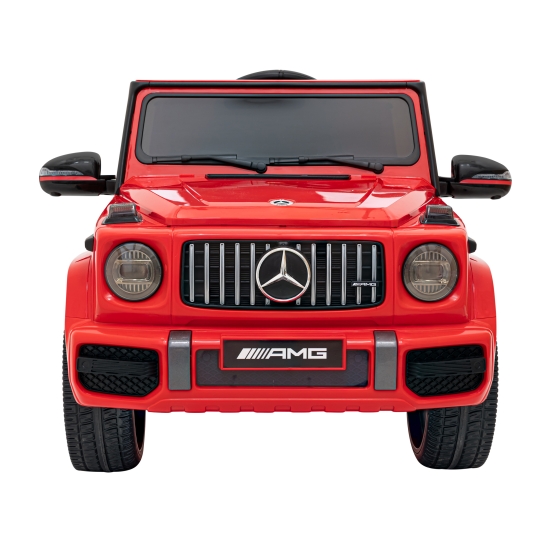 Mercedes AMG G63 dla dzieci Czerwony + Pilot + MP3 LED + Wolny Start + EVA + Pasy