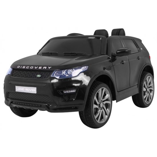 Land Rover Discovery dla dzieci Czarny + Pilot + 5-pkt pasy + Regulacja siedzenia + EVA + MP3 LED