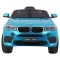 BMW X6M Elektryczne Autko dla dzieci Lakier Niebieski + Pilot + EVA + Wolny Start + Audio + LED