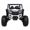 Buggy UTV-MX na akumulator dla dzieci Biały + Napęd 4x4 + Pilot + Audio LED + Schowek + EVA + Wolny Start