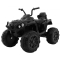 Quad ATV na akumulator dla dzieci Czarny + Koła EVA + Radio MP3 + LED + Wolny Start