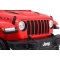 Jeep Wrangler Rubicon na akumulator dla dzieci Czerwony + Pilot + Radio MP3 LED + Koła EVA